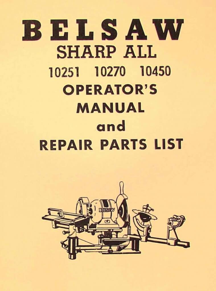 Belsaw Foley - Ozark Tool Manuals & Books