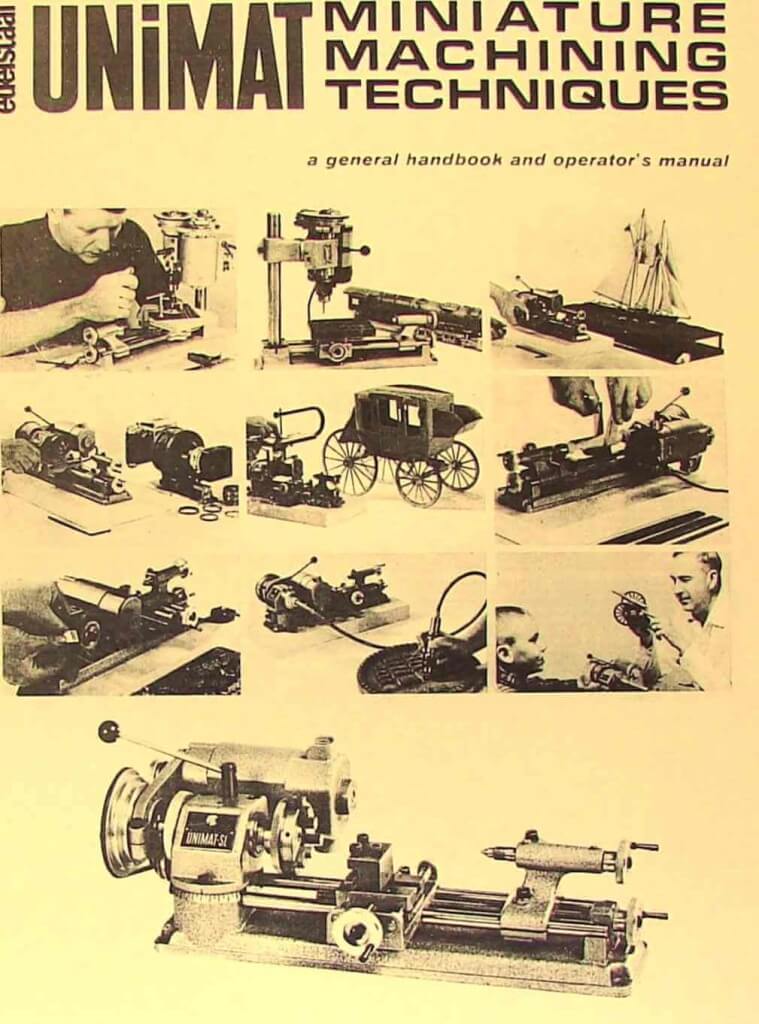 UNIMAT-SL Miniature Machine Handbook & Techniques Operator's Manual ...