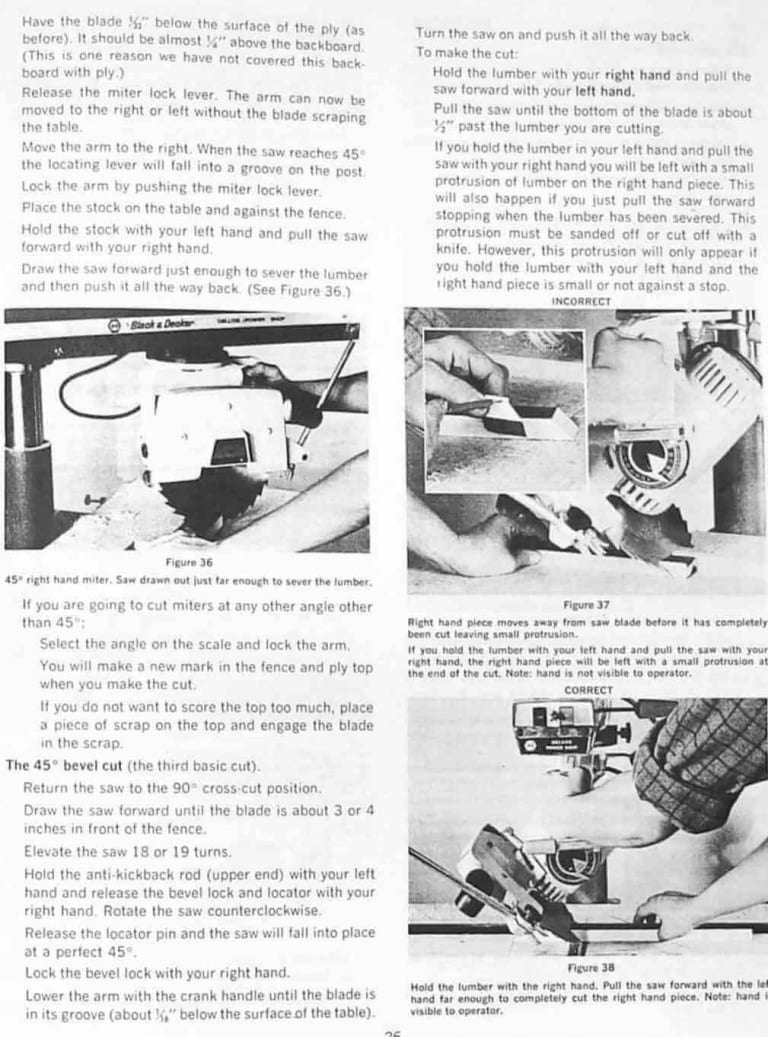 How to Get the Most Out of A Radial Arm Saw Manual by Dewalt - Ozark ...