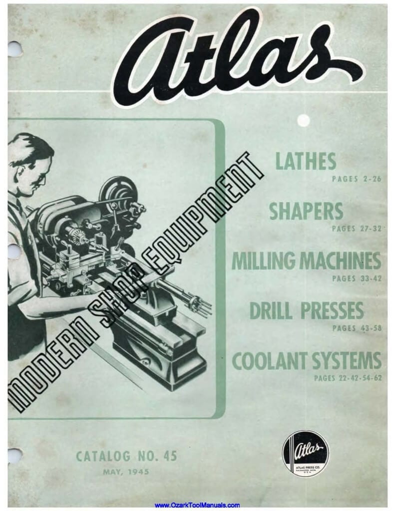 Machine Catalog PDF Downloads - Ozark Tool Manuals & Books