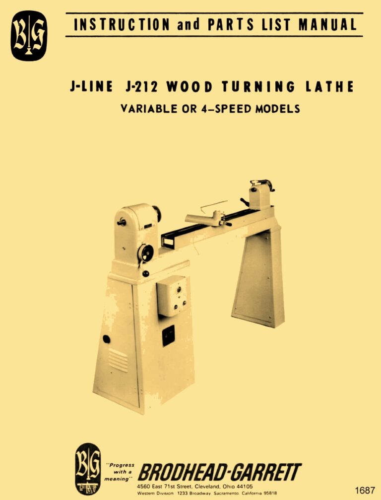 YatesAmerican BrodheadGarrett J212 12" Variable Speed or 4 Speed