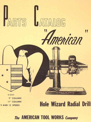 16"C 20"E 25"F American Tool Lathe Parts Manual for Sizes: 14"B *2 20"D 