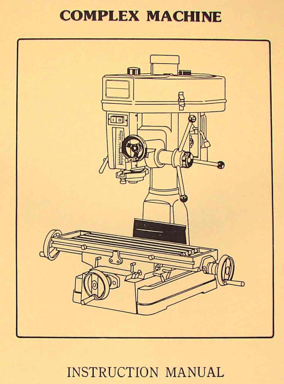 Enco 1 1/4" Complex Drilling and Milling Machine Operations and Parts Manual 