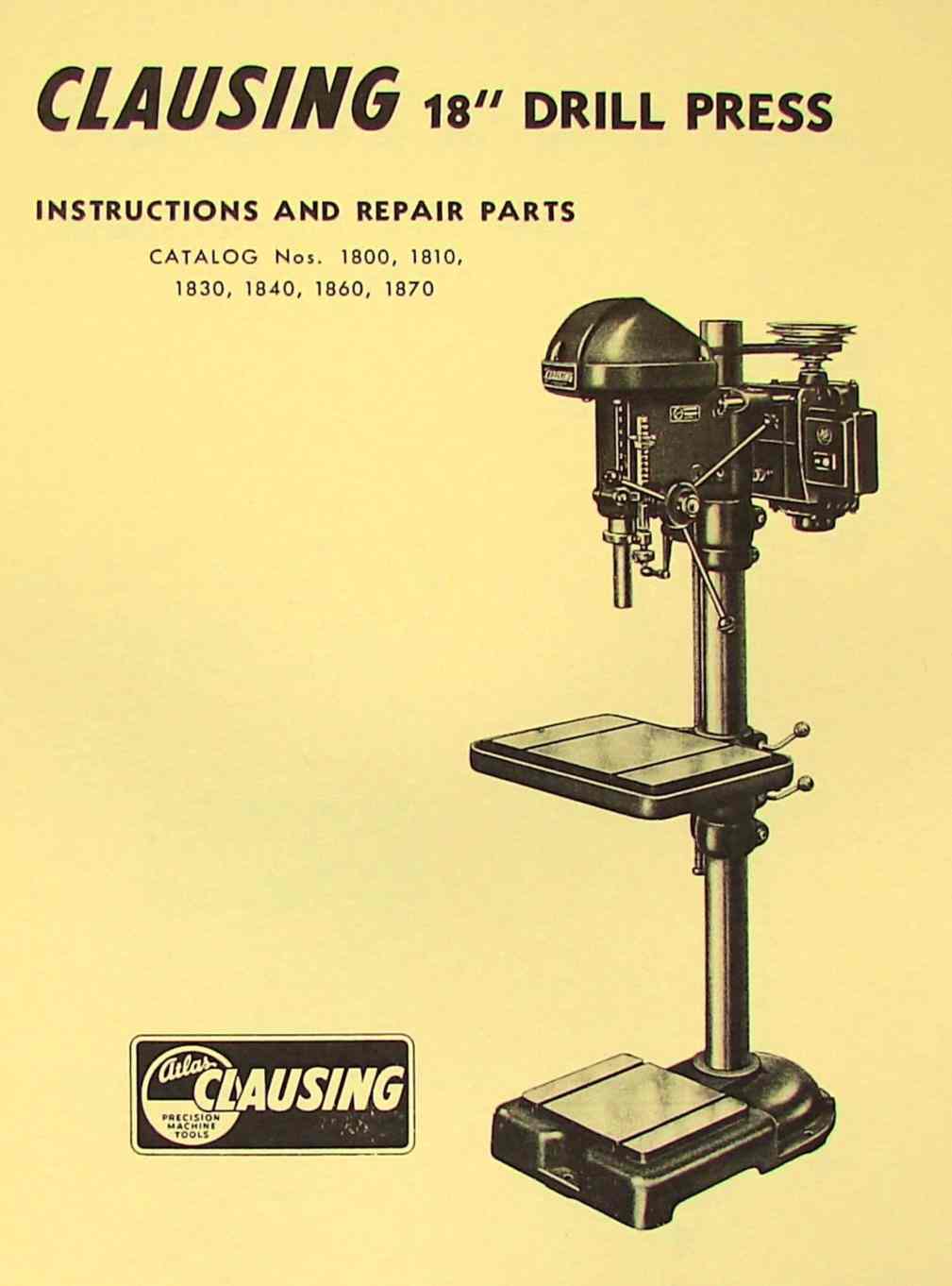 Drill Presses Ozark Tool Manuals & Books