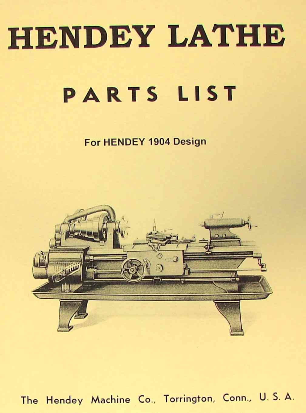 HENDEY OLD Lathe Operator's Hand Book Manual 0360 