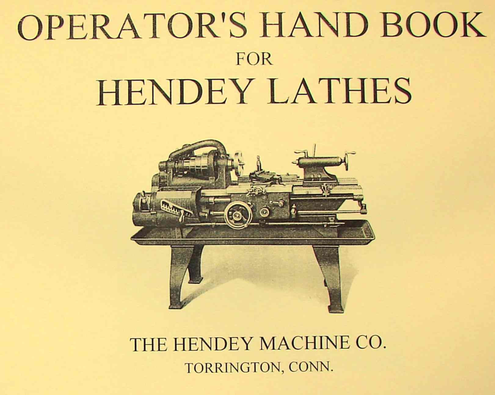 Hendey Lathe and Accessories Catalog 