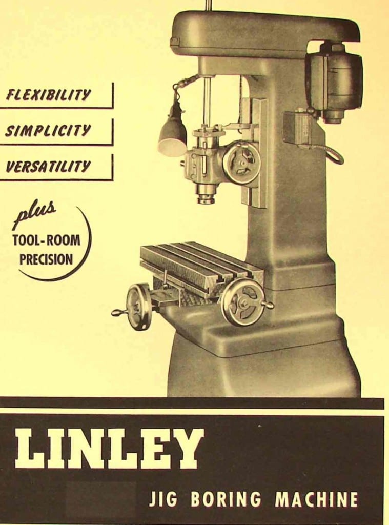 LINLEY Jig Boring Machine Borer Parts Manual Ozark Tool Manuals & Books