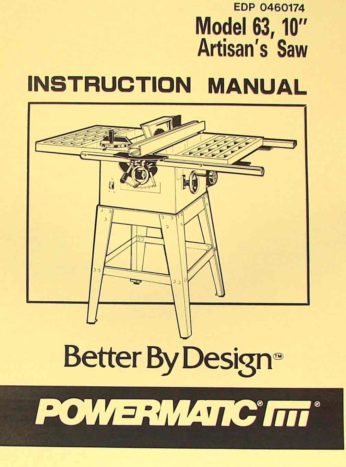 BURGMASTER/Powermatic 1-D 1-DL Turret Drill Instructions & Parts Manual 0855 