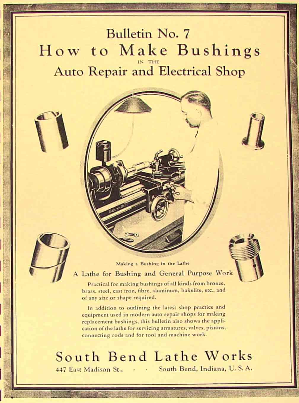 South Bend How To Run A Metal Lathe Operator's Manual 1930s-1950s Item #0688