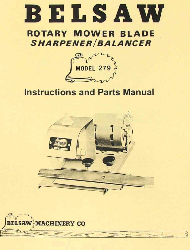 Foley Belsaw Model 394 Saw Chain Grinder Operator & Parts Manual – Reproduction #1581
