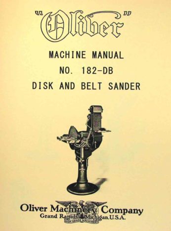 Oliver #232 Tilting Arbor & Saw Bench Manual & Parts List PDF 