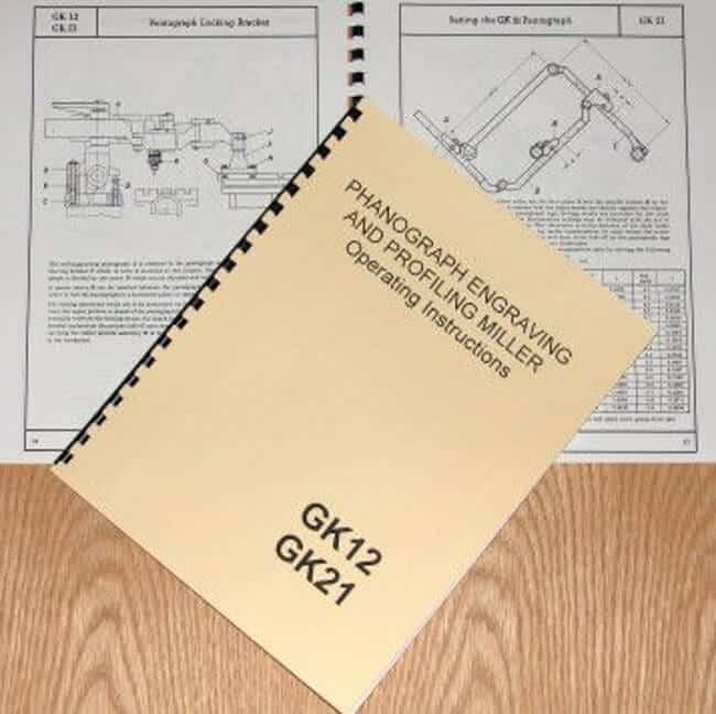Deckel GK12 & GK21 Profile Miller Operator’s Manual 