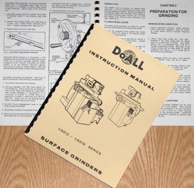 DoAll Optidress Parts Manual 