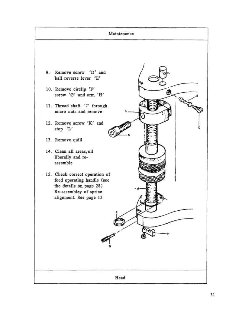 Enco, JET, Asian 9"x42" & 9"x49" Vertical Milling Machine Instructions