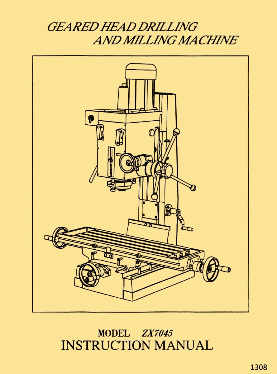 Parts & Service Manual Morrison Keyseater Model K 1" Milling Machine 