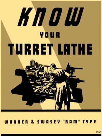 Warner & Swasey Turret Lathe Operators Manual 1940 SW23 