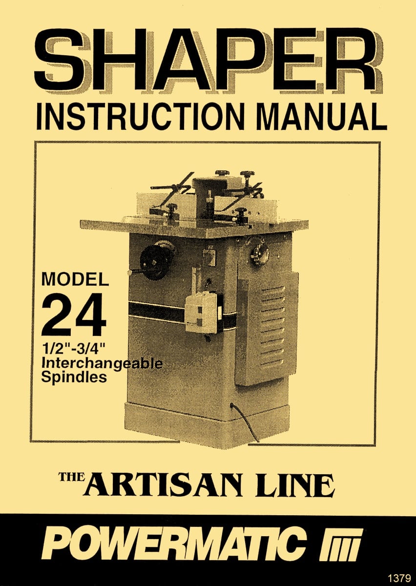 POWERMATIC Model 15 inch Planer Instructions Parts Manuals 1005 