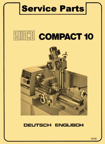 EMCO Emcomat 7 Spare Parts List Manual 