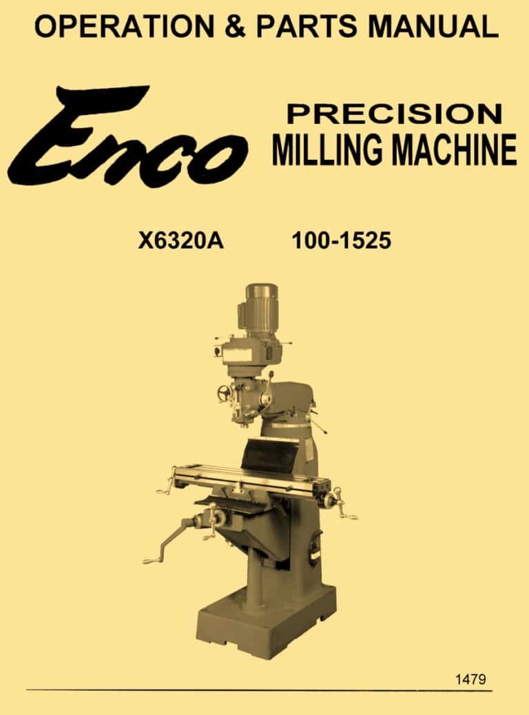 Enco 1001525, X6320A, Grizzly G6760, 35305 8"x 36"Milling Machine